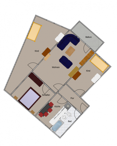 "4-Zimmer-Wohnung mit besonderem Grundriss in zentraler Lage!"